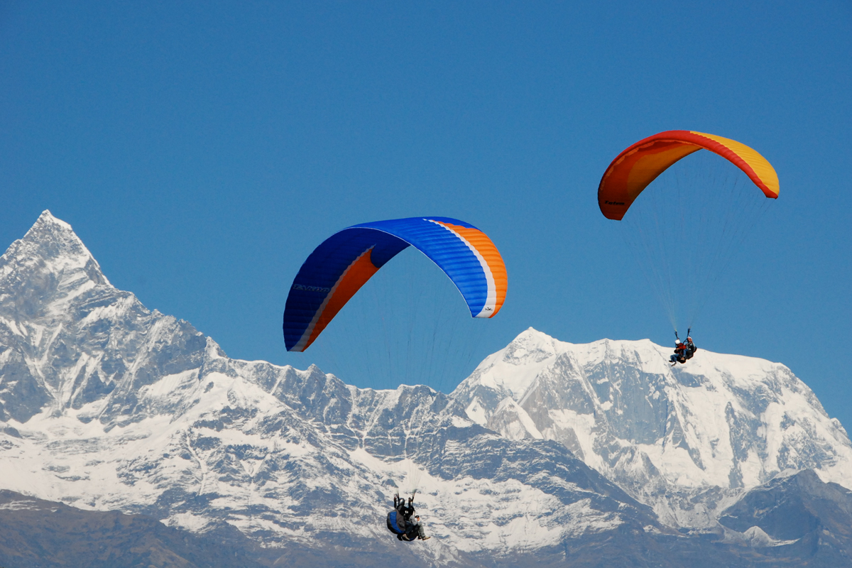 Paragliding in Nepal, Pokhara