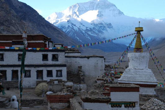 Tibet Rombuk Monastery, Mt Everest